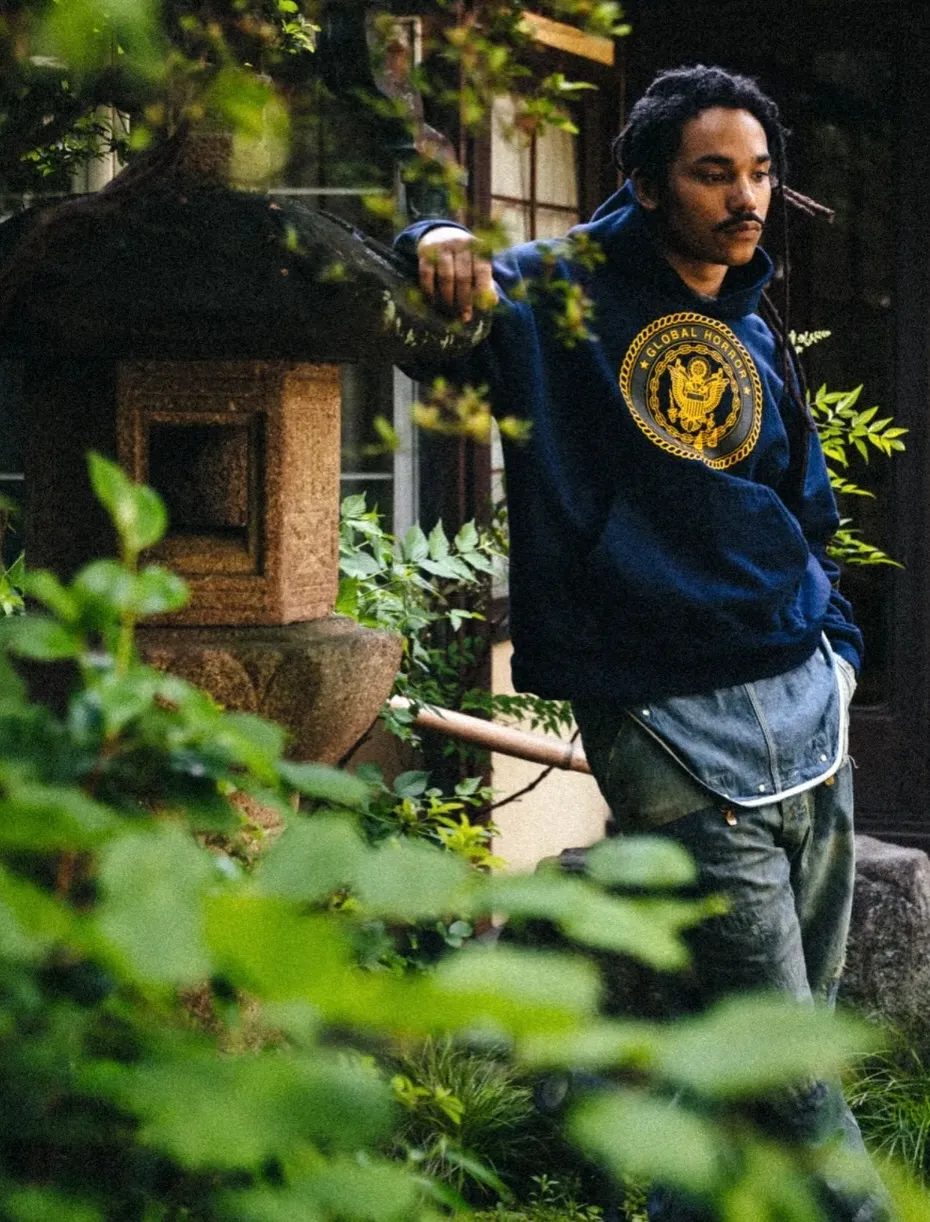 SAINT Mxxxxxx HOODIE/SAINT/NVY Reflective Angel Hoodie Blue S-XL Original open mold Loose cut Comfortable fit Top printing technology 3M reflective paste Best reflective effect in the industry Correct version Original consistent main mark/wash mark/cherub anti-counterfeiting